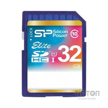 Карта пам'яті Silicon Power 32Gb SDHC class 10 (SP032GBSDHAU1V10)