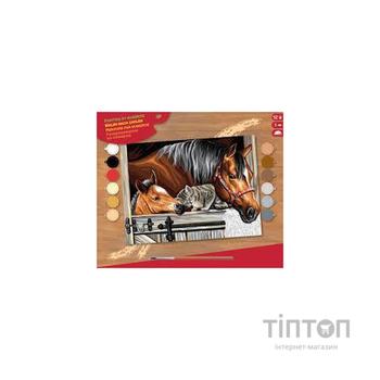 Набір для творчості Sequin Art PAINTING BY NUMBERS SENIOR Stable Dooor Trio (SA1523)