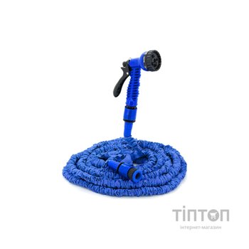Шланг для поливу Voltronic 7.5-22,5м/75ft + розпилювач, насадка на кран, Blue/Green, Box (Garden hose 7.5-22.5)