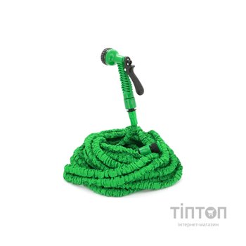 Шланг для поливу Voltronic KY-450G, 15-45м/150ft, + розпилювач, насадка на кран, Green, Box (KY-450G)