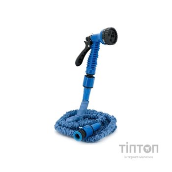 Шланг для поливу Voltronic KY-75B, 2,5-7.5м/25ft, + розпилювач, насадка на кран, Blue, Box (KY-75B)