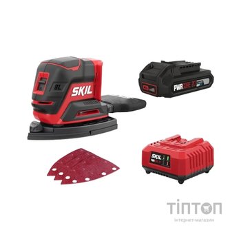 Шліфувальна машина Skil 3720 CC Compact Li-Ion 20V 2x2.5Ah (SR1E3720CC+BC1E3110A)