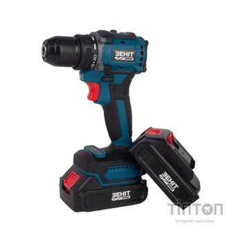 Шуруповерт Зеніт Профі ЗША-20/2 Li BL, 20V TekPower, 2x1.5Ah (854605)