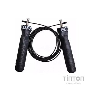 Скакалка Ecofit MDJR039 3 м чорна (К00026973)