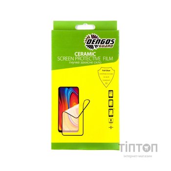 Скло захисне Dengos Ceramic Film для Samsung Galaxy A52 (black) (TGCF-03)