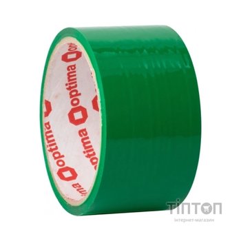 Скотч Optima 45 мм x 50 м, зелений (O45375)