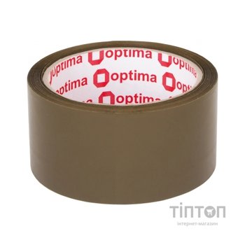 Скотч Optima 48 мм х 50 м х 43 мкм Extra, коричневий (O45327)