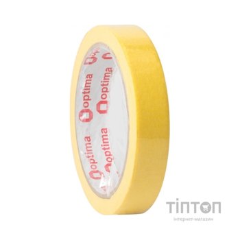 Скотч Optima малярний 18 мм х 27 м, жовтий (O45340)