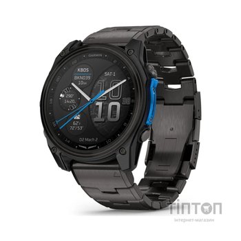 Смарт-годинник Garmin D2 Mach 2, 51mm, Saph, CrbnGry Ti/Blk w/TiBd,GPS (010-02905-31)