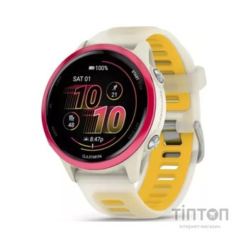 Смарт-годинник Garmin Forerunner 570 - 42MM, Bone/Raspberry/Mango, GPS (010-02970-02)