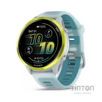 Смарт-годинник Garmin Forerunner 570 - 47MM, Whitestone/Amp Yellow, GPS (010-02971-01)