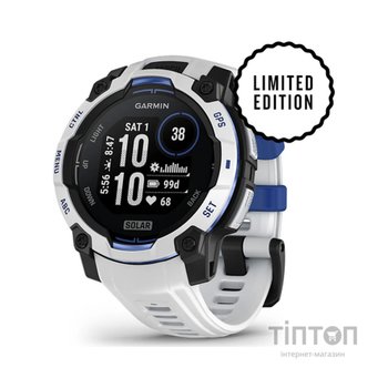 Смарт-годинник Garmin Instinct 3, 45mm, Solar, Whitestone with Whitestone Band, GPS смарт-годинник (010-02934-03)