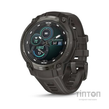 Смарт-годинник Garmin Instinct Crossover AMOLED, Charcoal Grey/Charcoal Grey, GPS смарт-годинник (010-03398-00)
