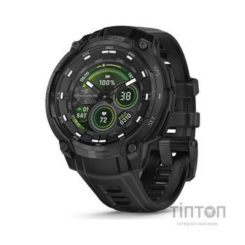 Смарт-годинник Garmin Instinct Crossover AMOLED, Tactical, Black/Black, GPS смарт-годинник (010-03398-02)