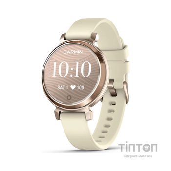 Смарт-годинник Garmin Lily 2, EURC, Cream Gold/Coconut, Silicone (010-02839-70)