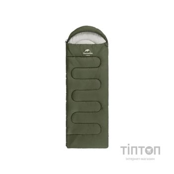 Спальний мішок Naturehike Y150L NH21MSD08, правий, темно-зелений (6975641888765)