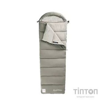 Спальний мішок Naturehike з капюшоном із мішком для зберігання M300 CNK2350WS023, зелений, лівий (6927595776018)