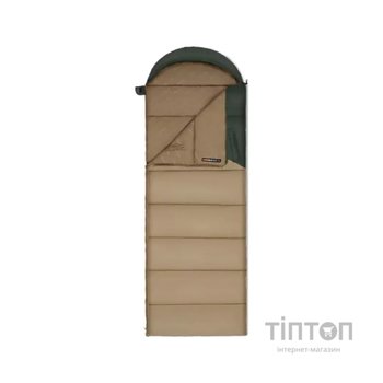 Спальний мішок Naturehike з капюшоном Sunny Day PL02 U250 CNK2550WS028, (8,5°C), правий, коричнево-зелений (6977465868398)