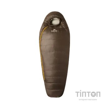 Спальний мішок Naturehike з натуральним пухом Snowbird CNK2550WS014, M, темно-коричневий 400 г (6927595784402)