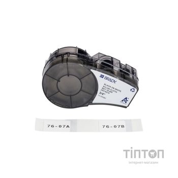 Стрічка для принтера етикеток Brady M21-18-499, 25.4мм х 19.05мм, 121шт, black on white, нейлон (152092)
