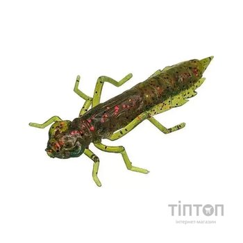Силікон рибальський FishUP Dragonfly 1.7" 019 - Motor Oil/Red (8шт/уп) (1864.14.68)