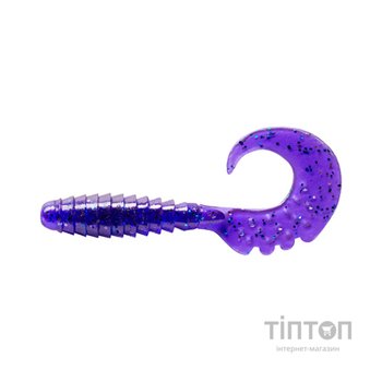 Силікон рибальський FishUP Fancy Grub 2" 060 - Dark Violet/Павлина&Silver (10шт/уп) (1864.03.21)