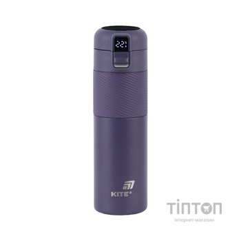 Термокружка Kite 1227 з термодатчиком 450 мл фіолетовий (K25-1227-3)