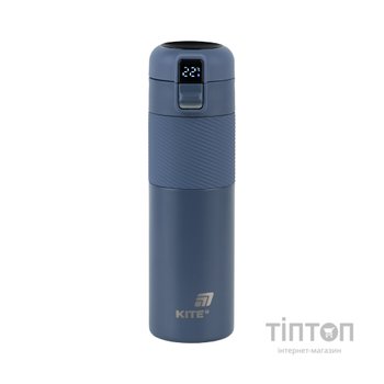 Термокружка Kite 1227 з термодатчиком 450 мл синій (K25-1227-2)