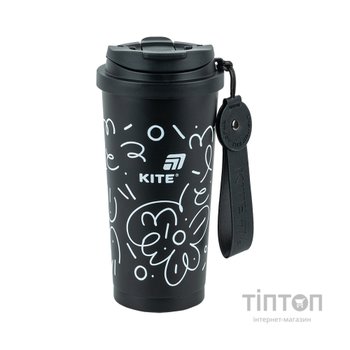 Термокружка Kite 550 мл, чорна (K25-1226-1)