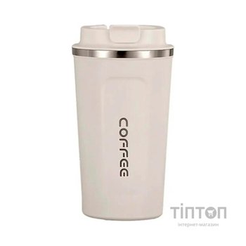Термокружка Merlion MugCoffe 500 мл з відкидною кришкою, біла (MugCoffe-500White)
