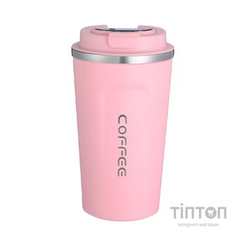 Термокружка Merlion MugCoffe 500 мл з відкидною кришкою, рожева (MugCoffe-500Pink)