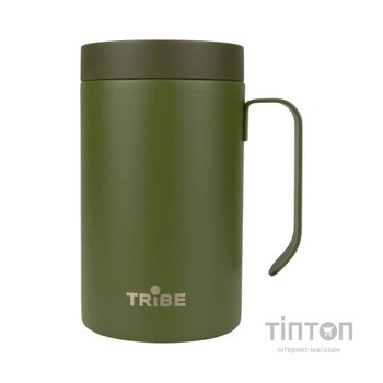 Термокружка Tribe Adventure Mug 450 мл olive (T-FA-0032-olive)
