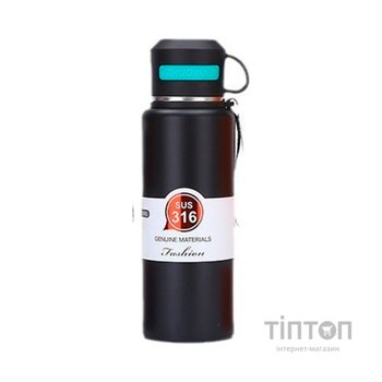 Термос Merlion Fashion 0,6 л, чорний (SUS316-600B)