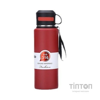Термос Merlion Fashion 1,2 л, бордовий (SUS316-1200Bur)