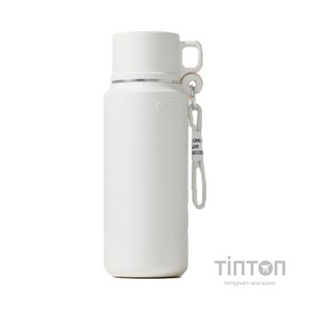 Термос Merlion з чашкою та ситечком 1 л, білий (TermTea-1000White)