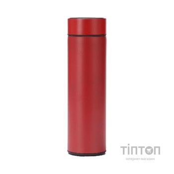Термос Merlion з ситечком 0,5 л, червоний (SUS-304R-500)