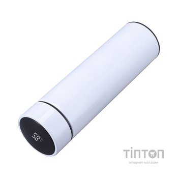 Термос Merlion з цифровим термометром 0,5 л, білий (SUS-304E-W/500)