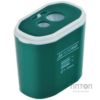 Точилка Buromax with a container, large, double, plastic (BM.4776)