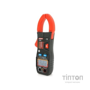 Токові кліщі ANENG CM80 V (AC/DC), A (AC), Ω (NCV). Data Hold, дзвінок, ліхтарик, автовідключення. (CM80)