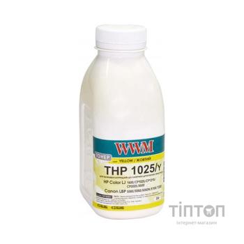 Тонер HP CLJ CP1025/Canon LBP 5050/7100 , 35г Yellow WWM (HP1025Y)