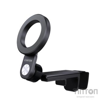 Тримач для смартфонів Canyon Magnetic travel holder OnGrip 11 clip mount Black (CNS-CCHM11)