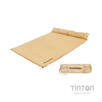 Туристичний килимок Naturehike CNH22DZ013 двомісний з подушкою 30 мм Yellow (6975641889601)