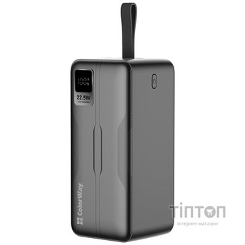 Універсальна мобільна батарея ColorWay Digital Display 50000mAh Black (CW-PB500LPC5BK-PDD)