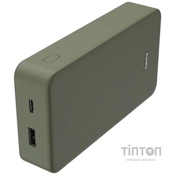 Універсальна мобільна батарея Hama 20000mAh 15W Green (00201716)