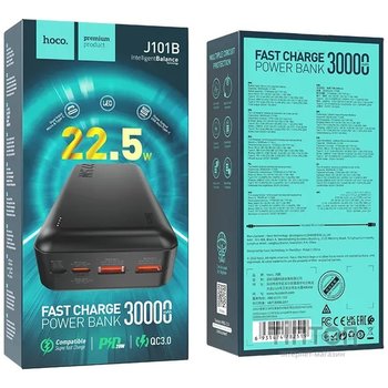 Універсальна мобільна батарея Hoco J101B Astute 22.5W 30000mAh Black (6931474782519)
