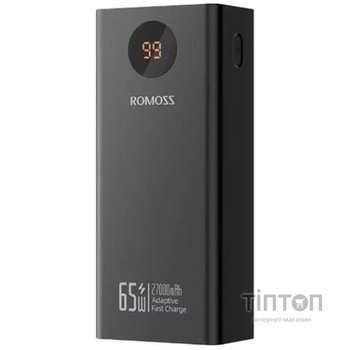 Універсальна мобільна батарея Romoss PEA27S Pro 27000mAh 65W Black (PEA27-282-2111H)