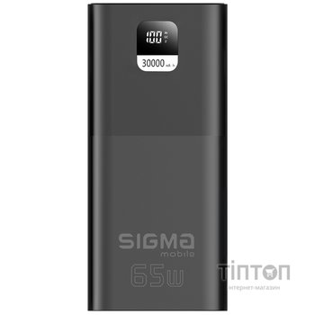 Універсальна мобільна батарея Sigma mobile X-Power SI30A6QLX 30000mAh Black (4827798835111)