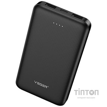 Універсальна мобільна батарея Veger W1065 10000mAh (W1065.black)