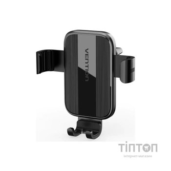 Універсальний автотримач Vention 4.7-7.2" на дефлектор, чорний (KCTB0)