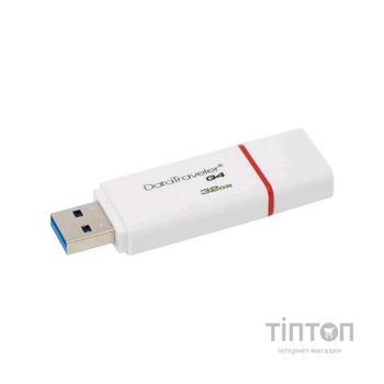 USB флеш Kingston DataTraveler Generation 4 32Gb USB 3.0 біла